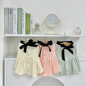 로엘린 플리츠 원피스 3colors 강아지명품옷 봄옷