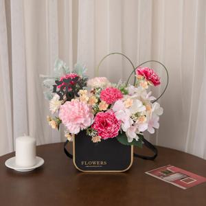 카네이션 조화 선물박스 하트프록스 박스set 35cm 꽃 어버이날 선물 존경