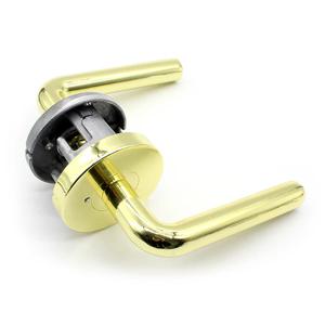 골드 방문손잡이 핀형 버튼타입 레버 3100PB