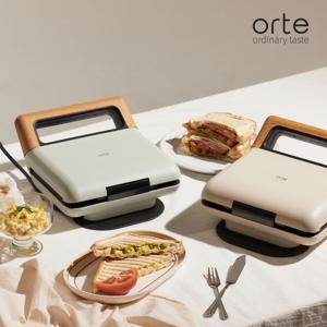 파니니 와플메이커 샌드위치,와플플레이트 2종 아이보리/민트그린
