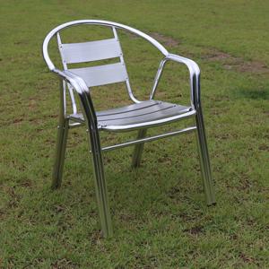 야외용 알루미늄 테라스 정원 의자 두줄알루미늄의자 카페 의자