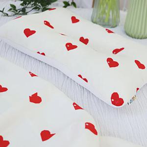 토들러 인견매쉬베개 핑크하트