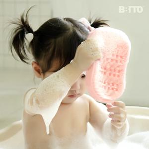 실리콘 아기목욕장갑 유아 스펀지 바디브러쉬