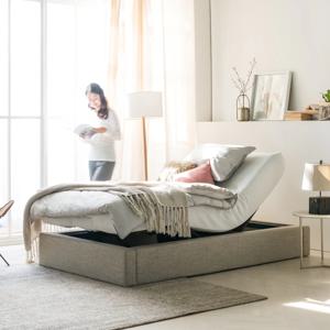 모베 헤라 슈퍼싱글 SS/싱글 S 모션베드 패브릭 전동침대 메모리폼 매트리스 세트