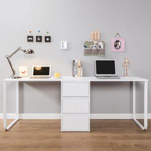 로얄 2인 일자형 서랍책상세트 (size 2000~2400)