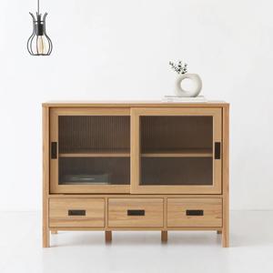 마켓비 숄리드 2문3서랍 낮은수납장 CHM85110