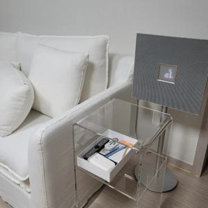 MZ 피오레 2단 사이드 아크릴 투명 테이블(인테리어 사이드탁자 / 침대 협탁)