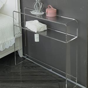 MZ 블링블링 아크릴 투명 인테리어 콘솔 화장대 테이블(거실콘솔,침대 메이크업테이블)