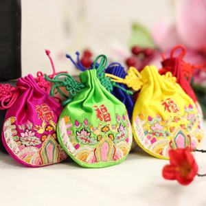 십장생오곡주머니 함용품 혼수용품 복주머니