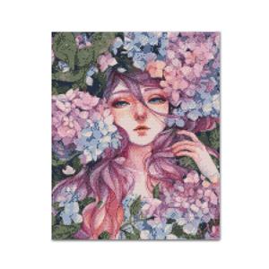 DIY 보석십자수 - 수국의 요정 BN14 (40x50)