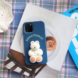 DONATDONAT 베어 실리콘 케이스 iPhone13_크림