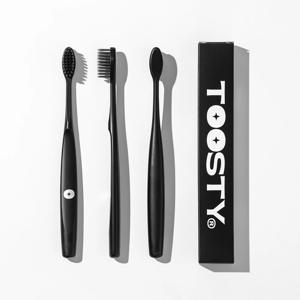 숯항균 양면 미세모 블랙칫솔 1P