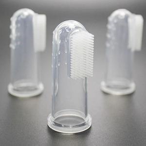 강아지 실리콘 손가락 칫솔 2p