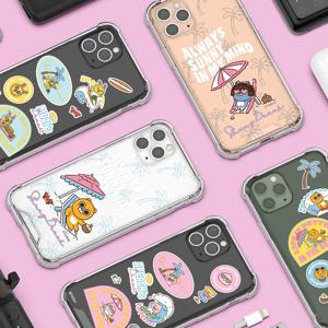 카카오프렌즈 비치 투명방탄카드 케이스