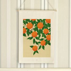 orange tree_우드스틱 패브릭포스터/ 오렌지나무 가리개커튼(2size)