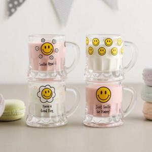 스마일 손잡이 소주잔 4P SET