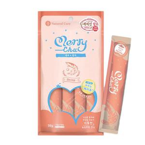 네츄럴코어 메리츄 새우&참치 56g 고양이츄르