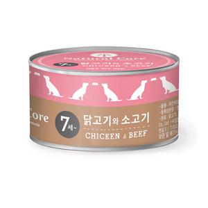 네츄럴코어 시니어 닭고기 소고기 캔 95g