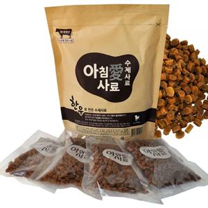아침애 가수분해 강아지 수제사료 한우 2,4kg