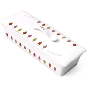 백산도자기 나무들 더킹 사각수저통 (나무들) 수저보관함