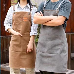 캔버스 바리스타 앞치마 공방 방수 데님 남자 목공 작업용 플로리스트 주방 카페 에이프런