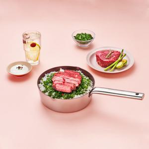클래딘 이연복 인덕션겸용 IH 스테인레스 통3중 플랫 편수 밀크팬 멀티팬 20cm