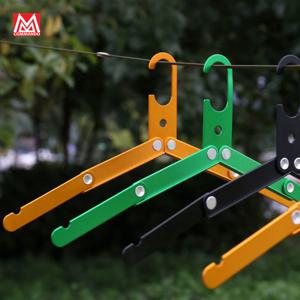 메탈 캠핑 옷걸이 2단 접이식 행거 휴대용 차박