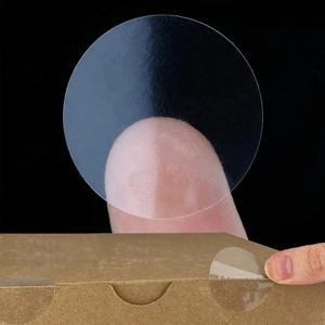 원형 투명 씰링 대용량 포장 스티커 50mm 500P DD-11788