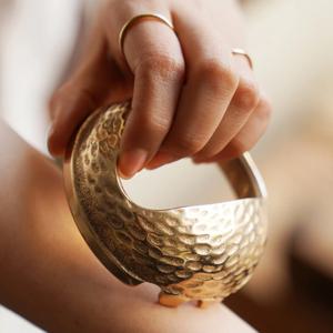 방짜유기 한손 괄사 마사지기