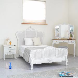 에메랄드 프렌치 엔틱 라탄 공주침대 SS