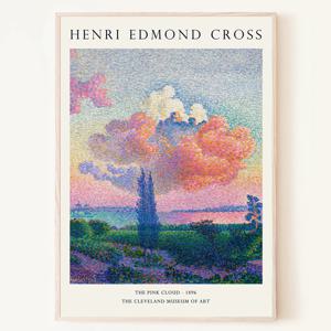 앙리 에드몽 크로스- 분홍빛 구름 명화 빈티지 인테리어 포스터 액자