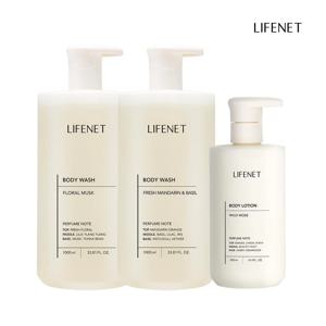 약산성 바디워시1000ml 2개 + 세라마이드 바디로션 500ml 1개