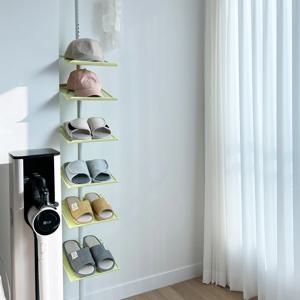 공간 틈새 슬림 폴대형 현관 정리 행거 신발장