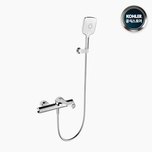 KOHLER 73095T-4-CP 컴포즈드 크롬 벽붙이 샤워 욕조 수전