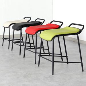 RC12 심플한디자인 블랙파이프 보조식탁의자/간이의자