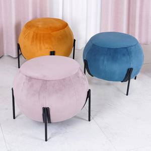 UFO 디자인 벨벳 동그란 원형 510 중형 로비 스툴 키즈 카페 항아리 의자 UC100
