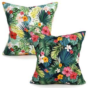 하와이 쿠션커버 쇼파쿠션 거실 40 50 북유럽 패브릭 꽃무늬 2size