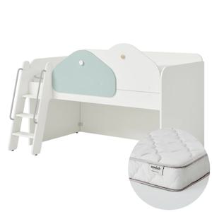 샘키즈 낮은벙커침대 SS (디자인 안전가드)+샘키즈 알러지케어 매트리스 SS