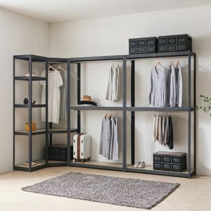 몬스터랙 드레스룸 코너형 행거 3600 3단