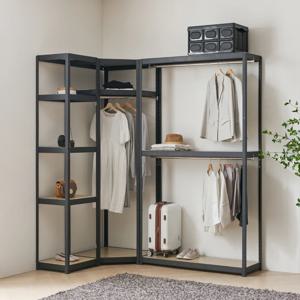 몬스터랙 드레스룸 코너 행거 2400 3단