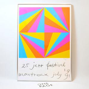 Max bill, montreux jazz festival 1991 (액자포함)