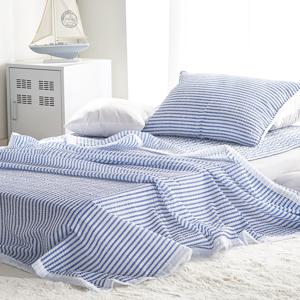 헤이즐 시어서커 스트라이프 여름 홑이불 (Q,SS / 그레이,블루)
