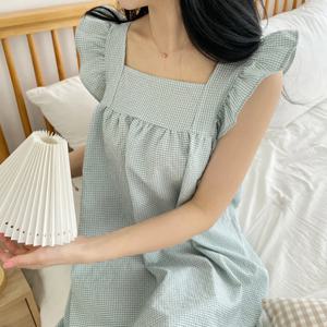 날개 프릴 나시 원피스 여름 잠옷 홈웨어 3color