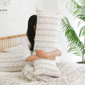 그리닝 리플 시어서커 바디필로우 롱쿠션커버 100x40