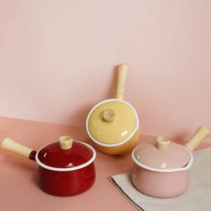 샤틴 꼬꼬떼 IH 법랑 냄비 밀크팬 편수냄비 15cm