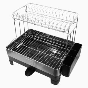 키친프리 다용도 스텐 식기건조대 2단 이동식 트레이