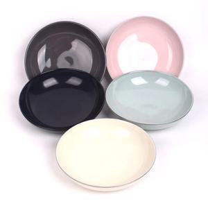 구겐 페이퍼세라믹 원형찬기 15cm  앞접시 5color