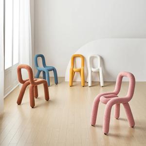 바바 인테리어 부클레 패브릭 모던의자 디자인 카페 파이프 체어 5color