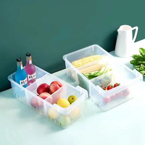 주방 냉장고 냉동실 수납 정리 정리함 바구니 손잡이 트레이 2size