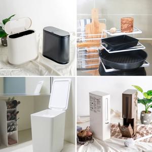자취필수! 원터치 휴지통&빨래바구니&화장실솔 12종
